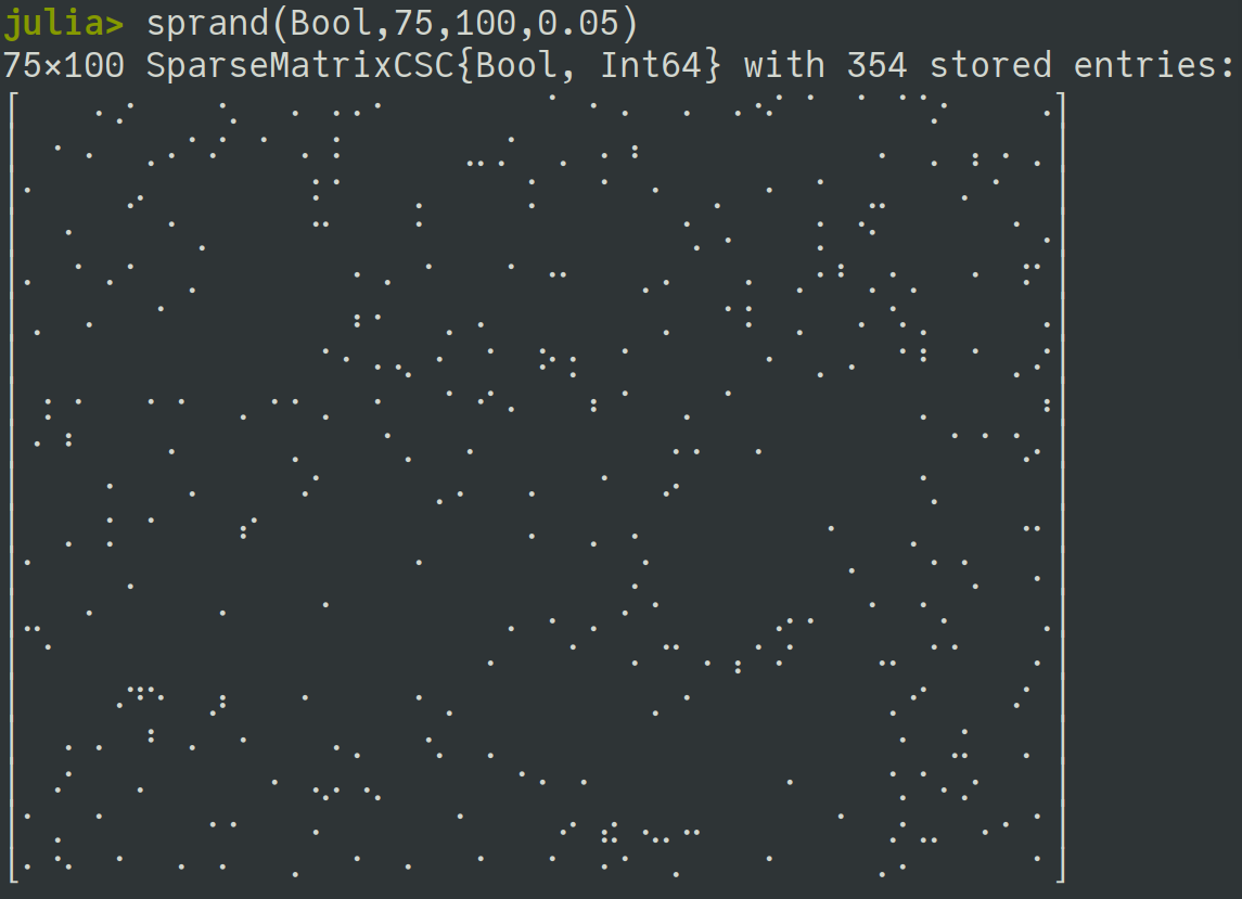 random binary matrix